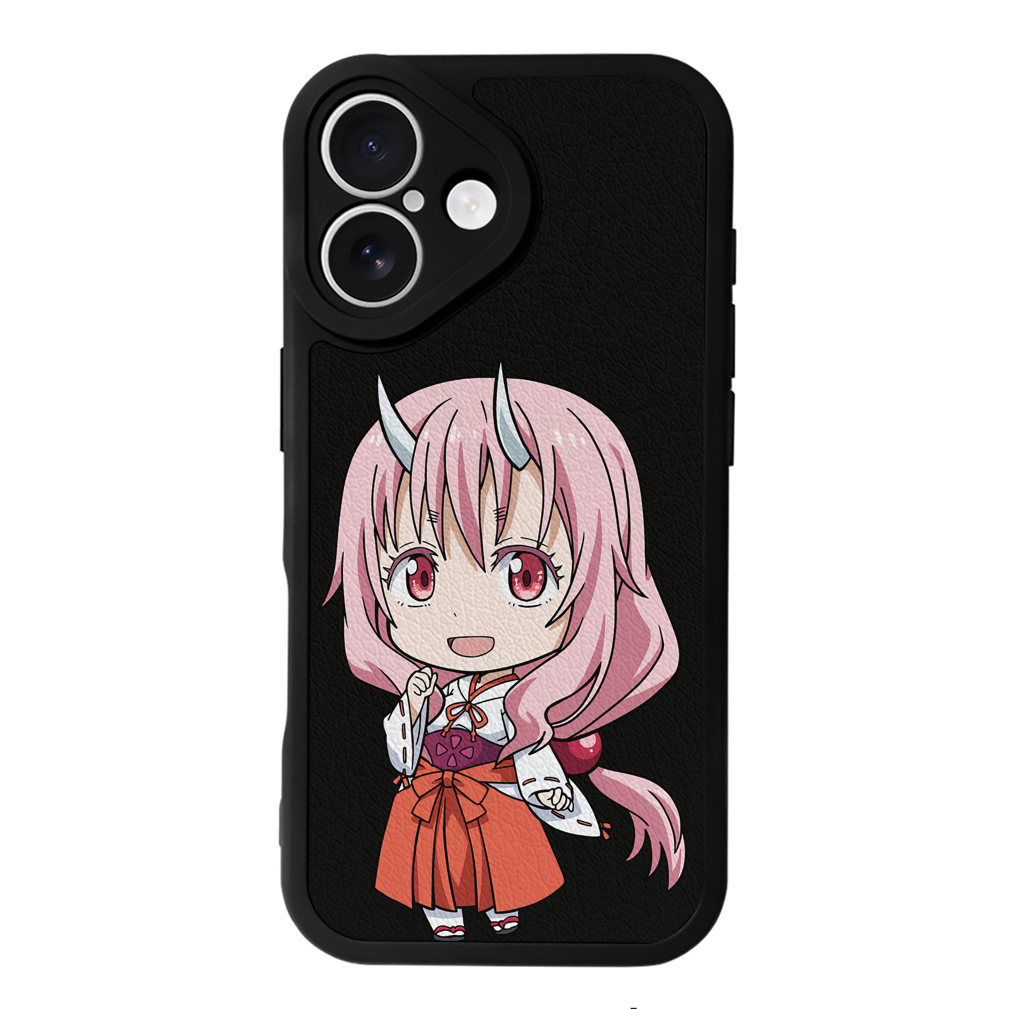 （画像用） 転スラ Regarding Reincarnated to Slime 【iPhone 16シリーズ対応】シリコンスマホケース（レザー調） 材質：シリコン
